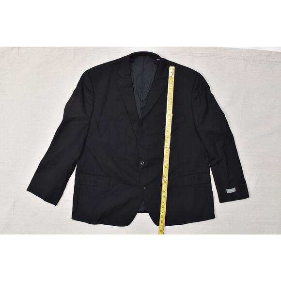 NEW Michael Kors Men's Black 100% Wool Blazer Regular Size 52R 2-Button - Picture 3 of 8